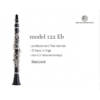KÈN Monning & Adler - INSTRUMENTS - The Clarinet - model 122 Eb